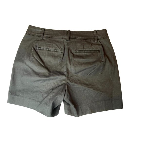 Talbots Womens Perfect Shorts Mid Rise Stretch Summer Casual Solid Black Size 2 - Picture 2 of 10
